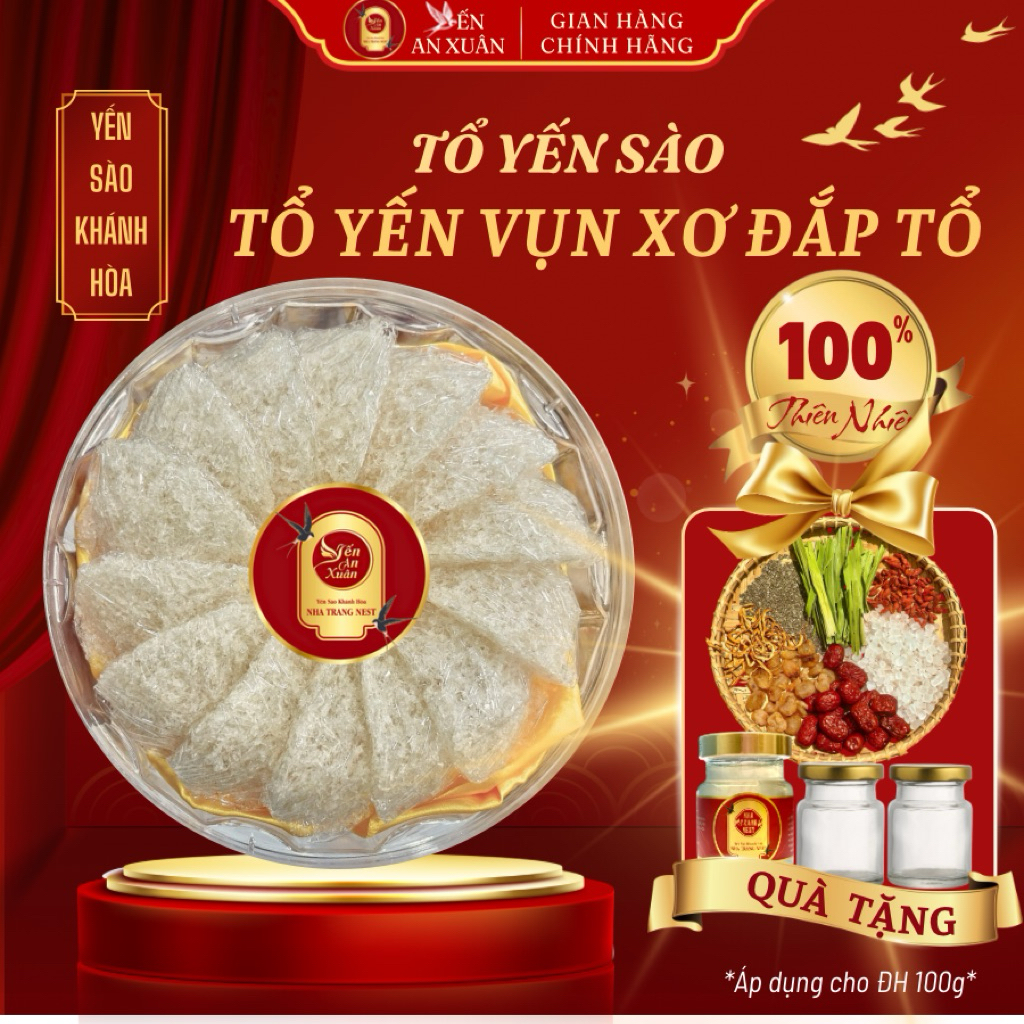 [SALE SỐC] Tổ Yến Vụn Xơ Đắp Tổ (Kèm Nguyên Liệu Chưng)- Nha Trang Nest (Yến Nguyên Liệu)