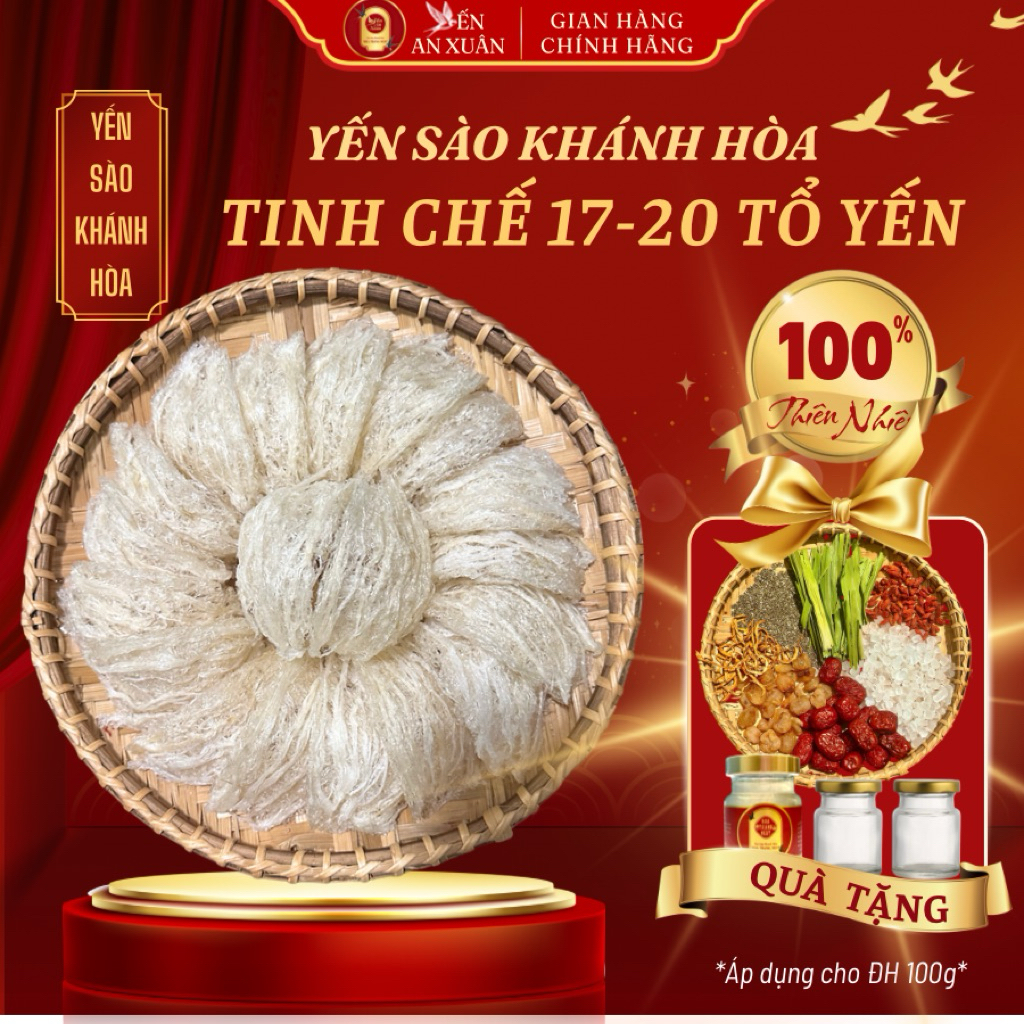 Tổ Yến Khánh Hòa tinh chế sợi 17-20 tổ/100g Nha Trang Nest - Yến Nguyên Liệu