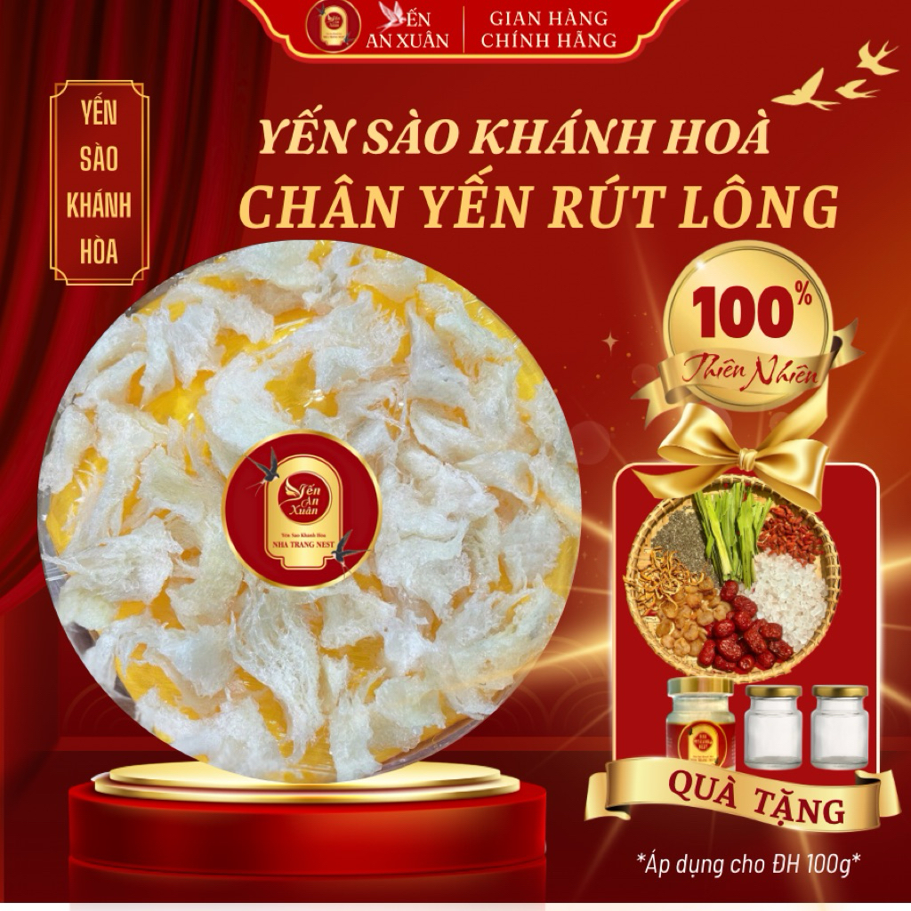 Chân Yến Việt Rút Lông (Kèm Đồ Chưng) - NHA TRANG NEST - Yến Nguyên Liệu