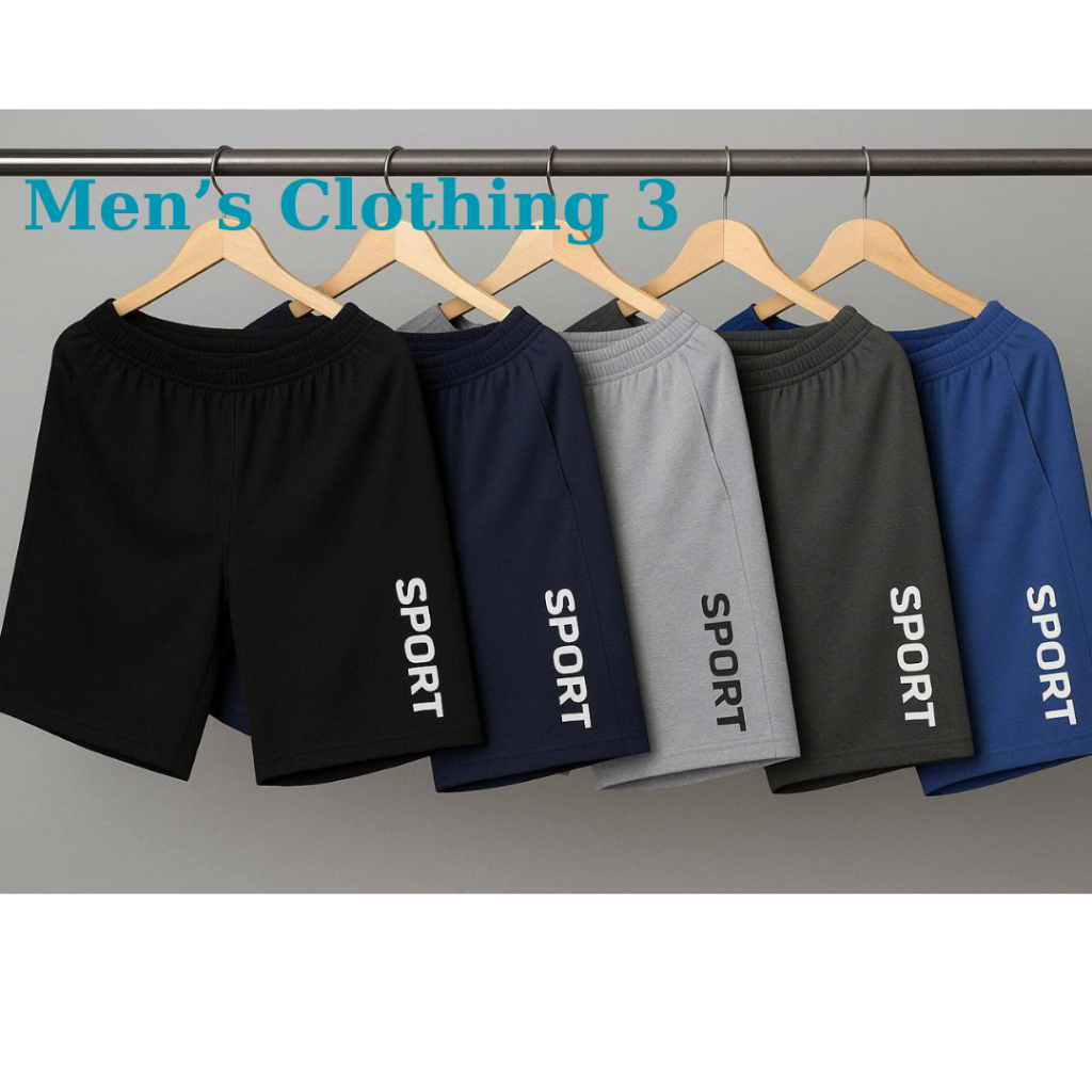 COMBO 5 Quần short nam thể thao cạp chun dây rút chất liệu co giãn thoáng mát