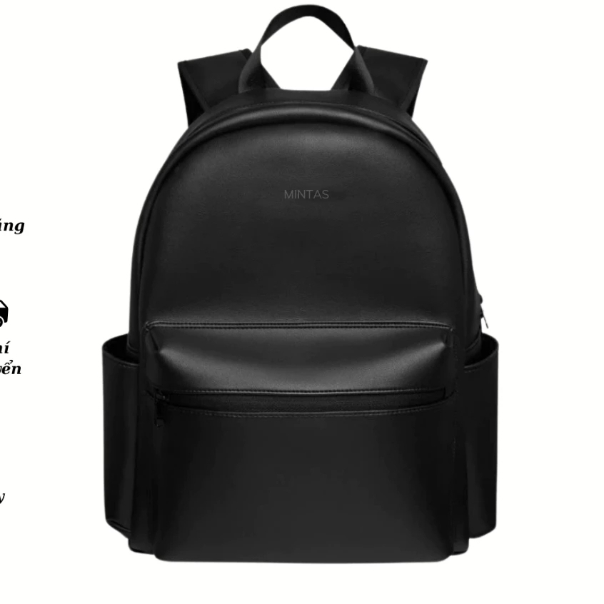 [Peinn] Balo nam nữ da PU dầy dặn chống nước. ba lô đa năng đi học đi làm & du lịch