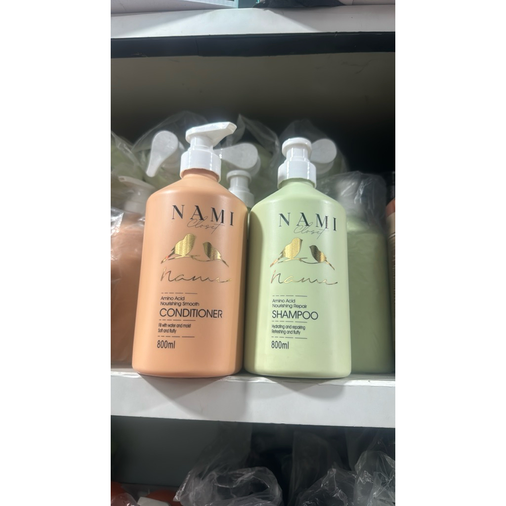 Cặp dầu gội xả thải độc detox Nami 800ml*2