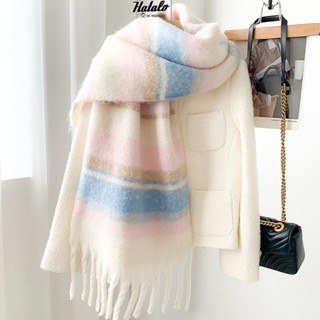  Khăn quàng cổ nữ mùa đông thời trang dễ thương Khăn choàng cổ áo sơ mi len cotton mềm 