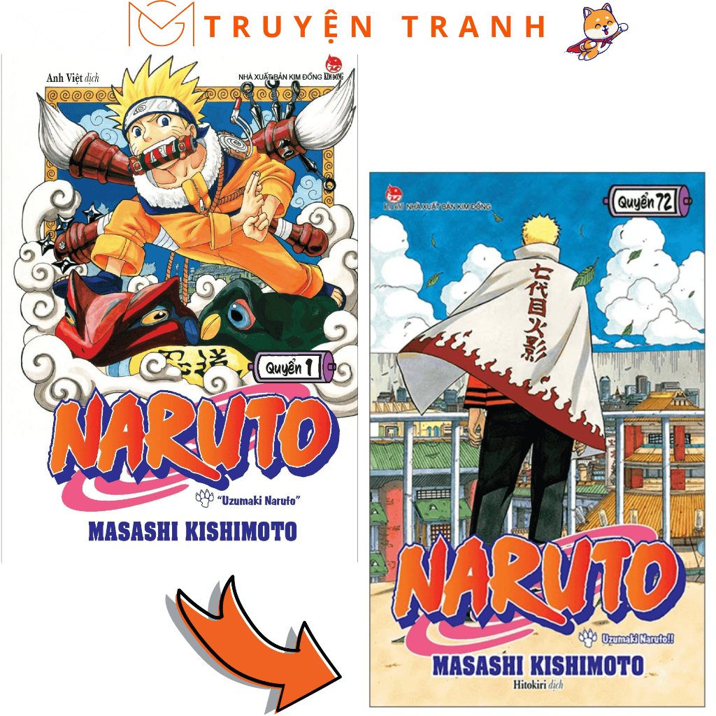 Truyện - Naruto Full End Tập 01 - 72 trọn bộ new mới 100%  - NXB Kim Đồng