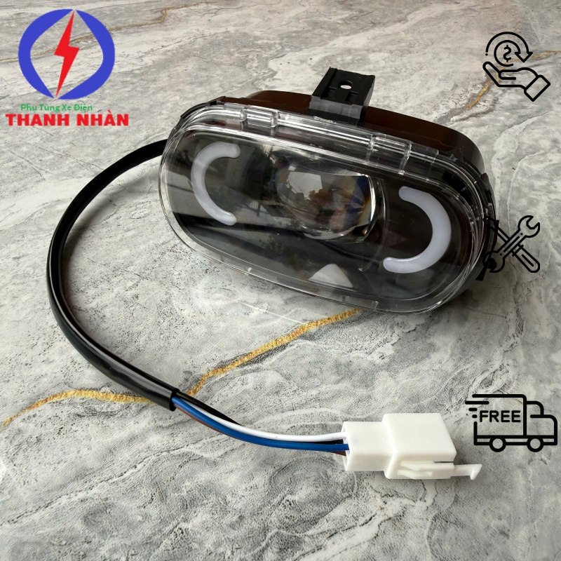Đèn Trước VC V1 K1 Xe Điện, Đèn Pha Chiếu Sáng Trước K1 V1 Phụ Tùng Xe Đạp Điện