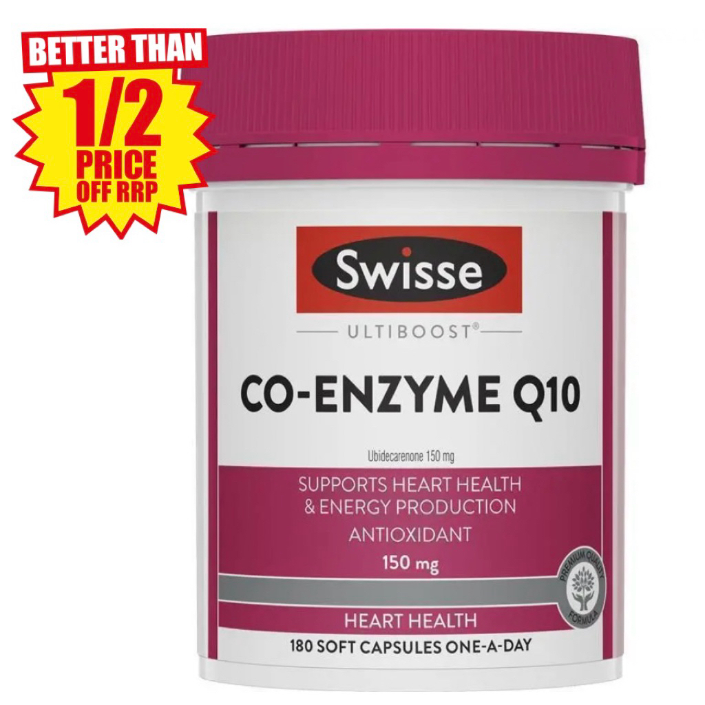Swisse Ultiboost Co Enzyme Q10 150mg 180 Capsules