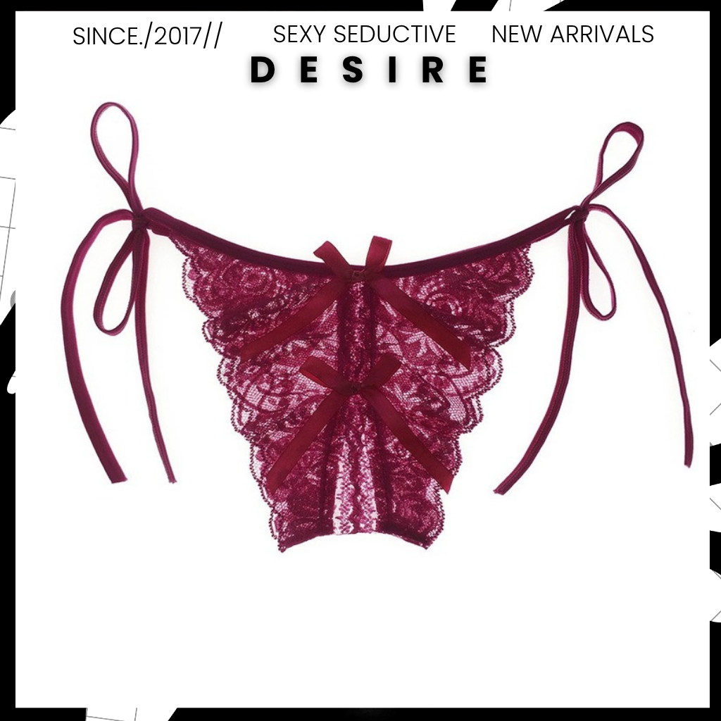Quần lót ren nữ cột dây sẻ đáy sexy gợi cảm DESIRE STORE QL-013