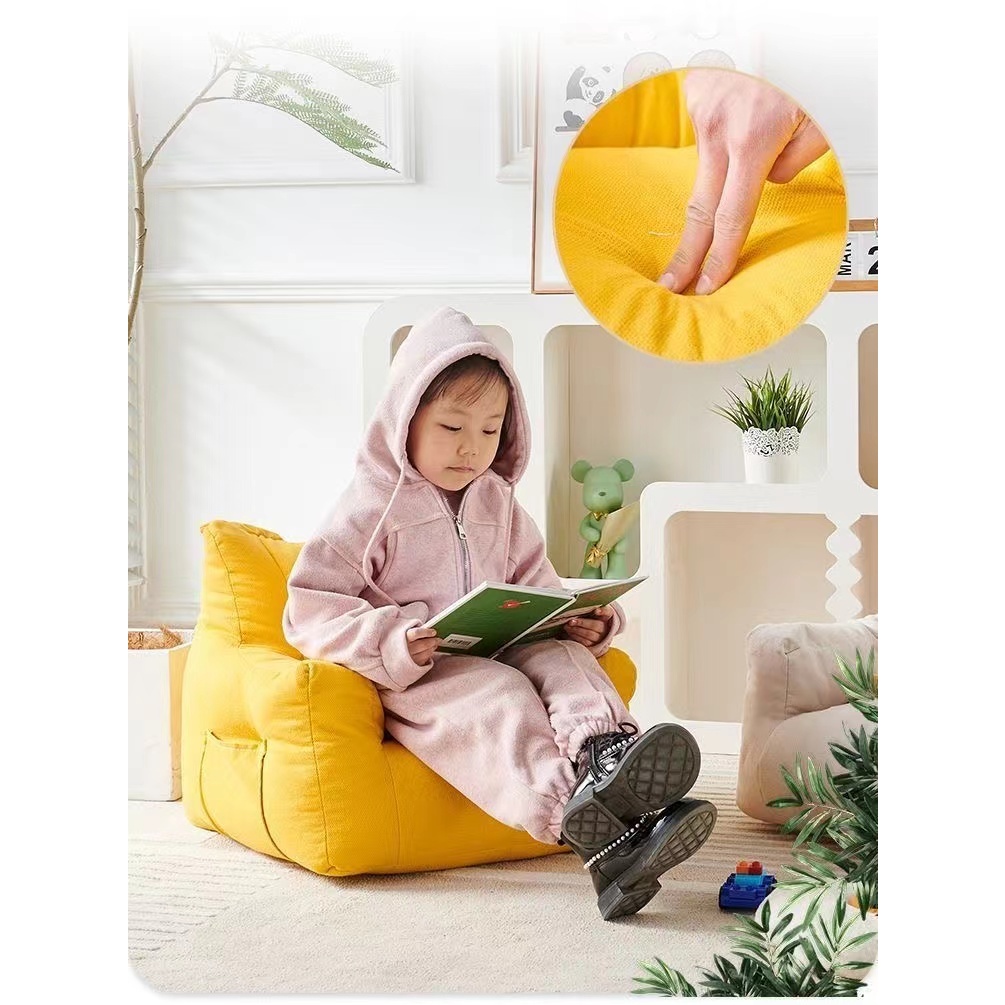 [Ghế đại] Ghế Sofa Trẻ Em tatami ghế lười hạt xốp bé yêu Đọc Sách vui chơi xem hoạt hình thư giãn