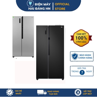Tủ lạnh LG Inverter 519 lít GR-B256JDS/BL side by side - Bảo hành 24 tháng