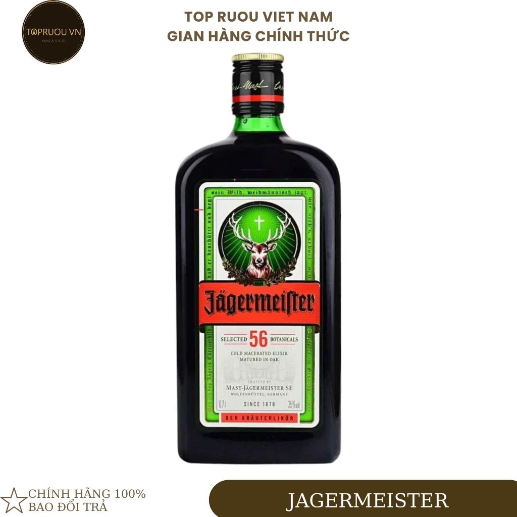 Jagermeister + Vòi Rót Đầu Hươu Inox Xịn + Hộp - Paolini Volare 700ml - 1000ml [TOPRUOUVIETNAM]