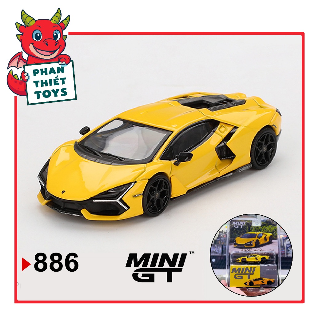 Mô Hình Lamborghini Revuelto Giallo