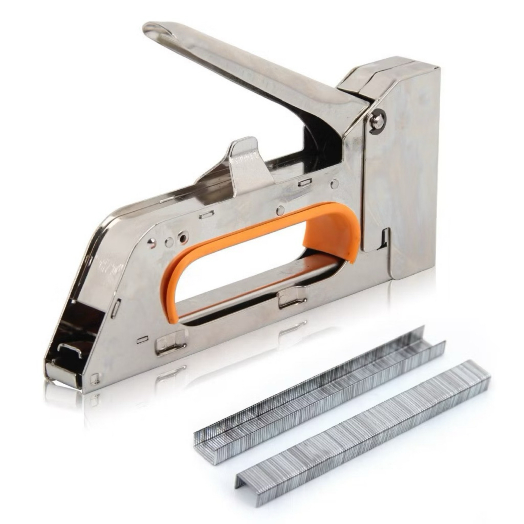 Máy Bắn ghim cầm tay ,Súng ghim giỏ quà,máy ghim tay cao cấp nhập khẩu Thuỵ điển ghim bấm gỗ kèm hộp