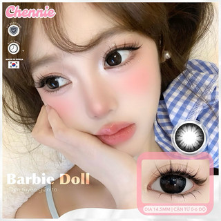   CẬN TỪ 0-6 ĐỘ  1 CẶP Lens BLACK đen 14.5mm giãn to tự nhiên dễ thương mang chụp ảnh đi chơi SHYNNIE LENS 
