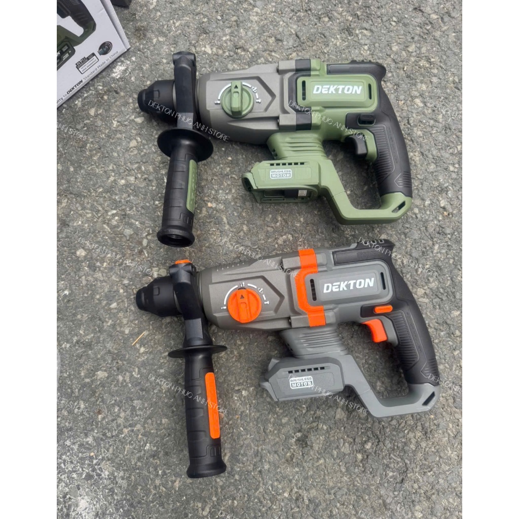 KHOAN ĐỤC 3 CHỨC NĂNG DEKTON - CHÂN PIN M21 PHỔ THÔNG 👉 Model: M21-RH2603XC (Màu Olive)  DEKTON M21-