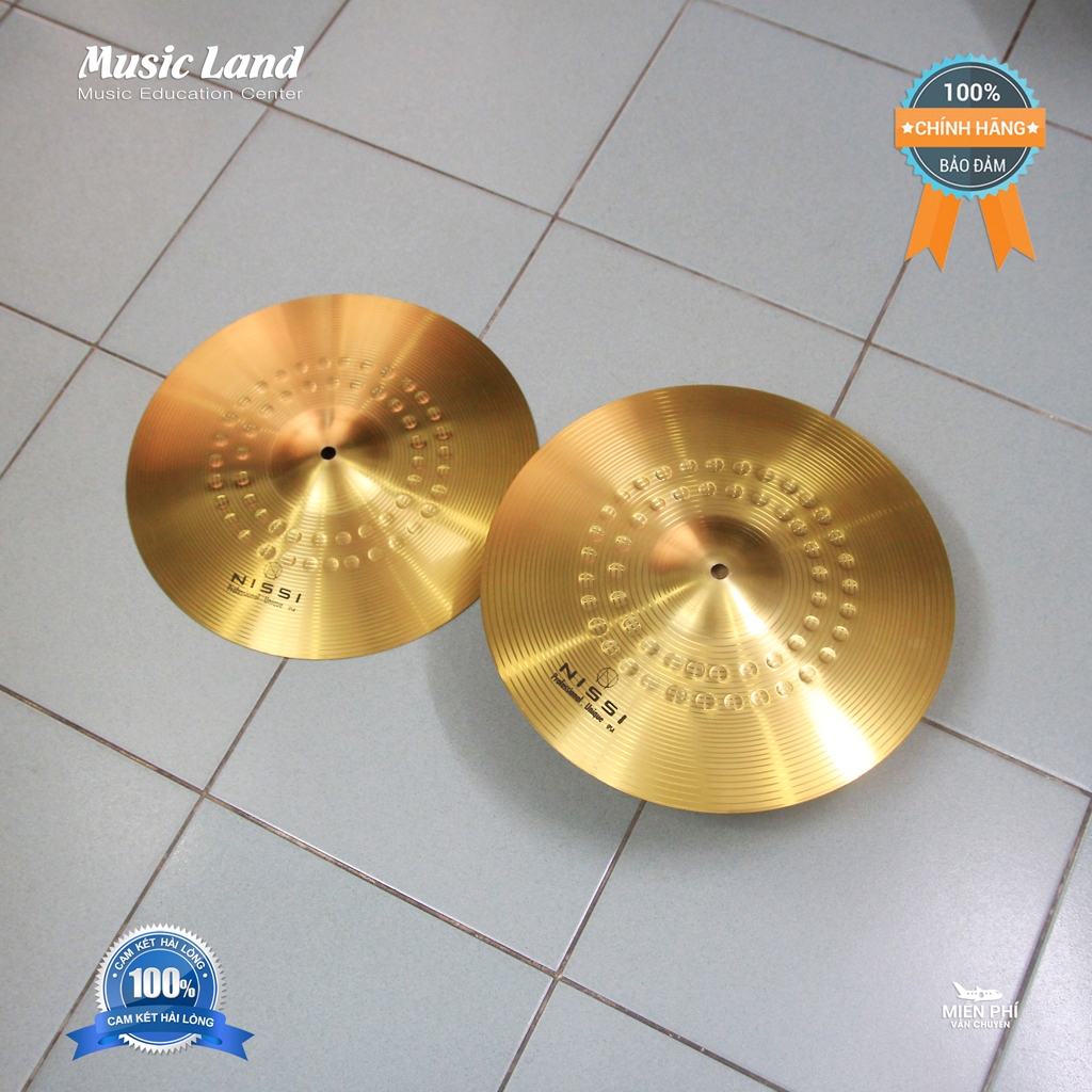 Cặp Lá Cymbal Hihat Nissi 14in Chính Hãng