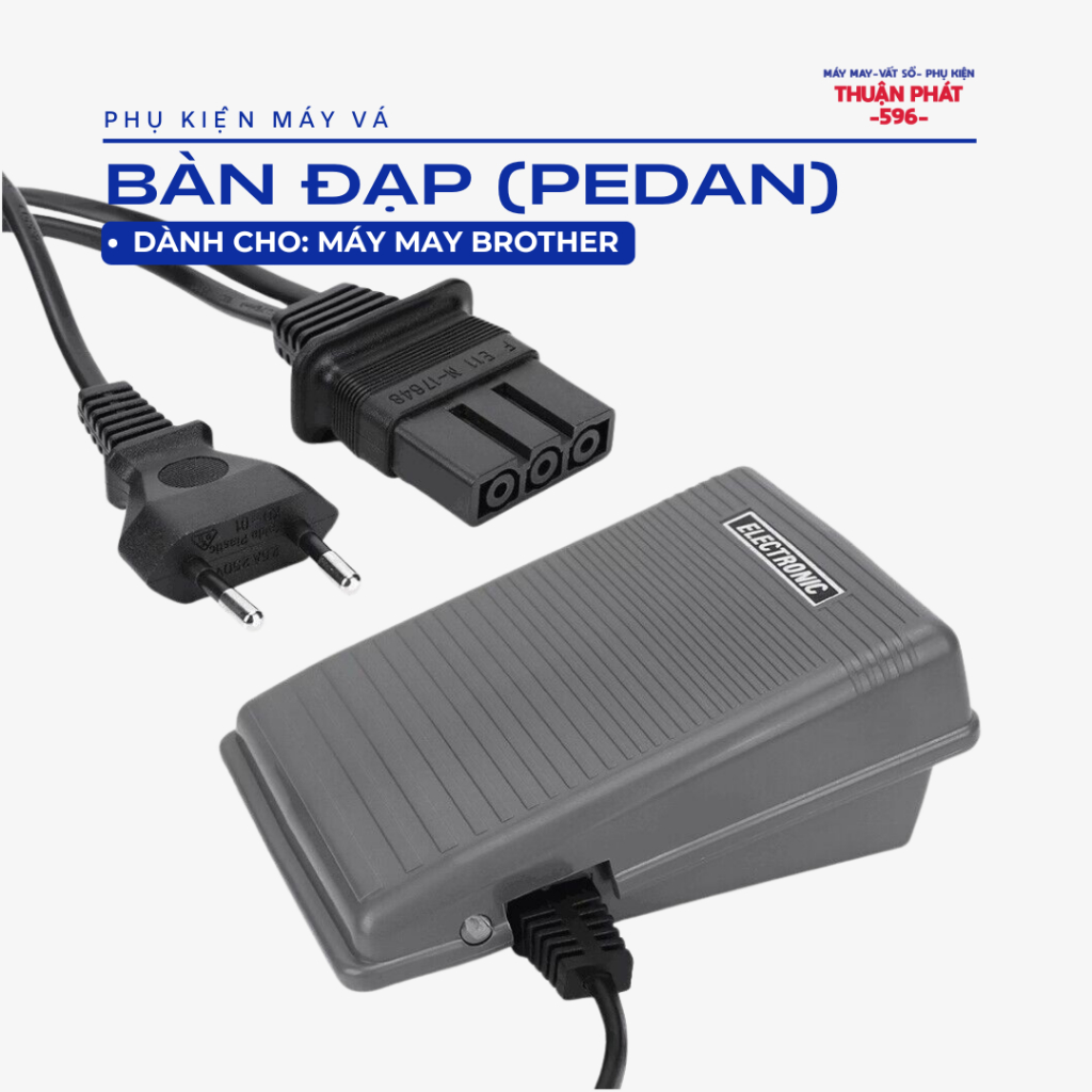 Bàn Đạp dành cho Máy May Brother AS2730S, GS2700, GS2500, JA1400, JK17B,...