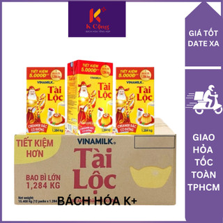  1 Thùng 12 Hộp Sữa Đặc Creamer Vinamilk Tài Lộc Hộp 1284g 