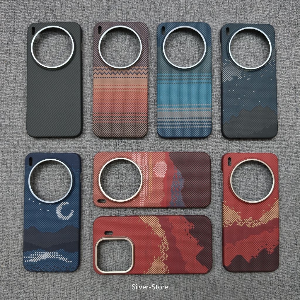 Ốp lưng Sợi Carbon - Kevlar - Aramid fiber Siêu mỏng cho Vivo X300 - X300 Pro - Có vòng từ tính