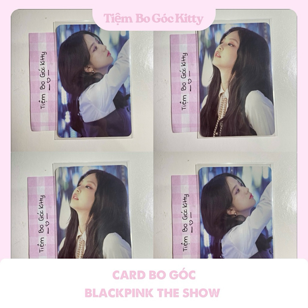 [CHÍNH HÃNG] CARD BO GÓC JISOO JENNIE BLACKPINK The Show