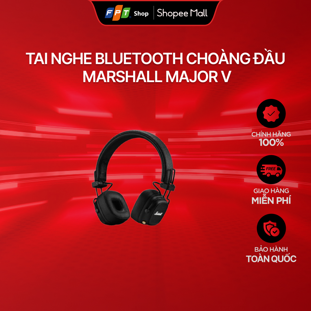 [Chỉ GH tận nơi] Tai nghe Bluetooth choàng đầu Marshall Major V