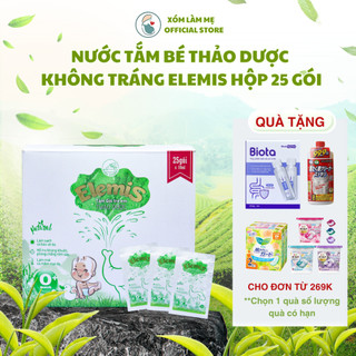  Nước Tắm Bé Thảo Dược Elemis Dạng Gói Tiện Lợi- Sạch Da Hết Rôm Sảy Hăm Da- 25 Gói Hộp 