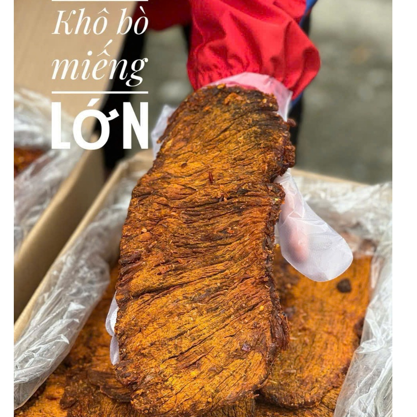 Khô Bò Miếng Mềm ( miếng lớn ) hủ 500g