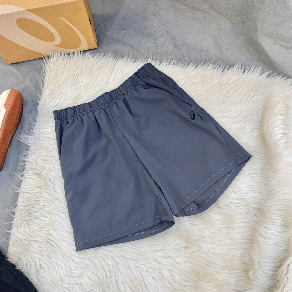 [Chính Hãng] Quần Short Ngắn Thể Thao Asics - 7inch - Công Nghệ Vải onAir - XÁM ĐẬM (10)