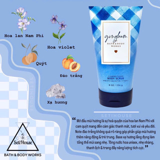 (AUTH) Tẩy tế bào chết BATH AND BODY WORKS 226g đủ mùi hot - Chính hãng (AUTH)