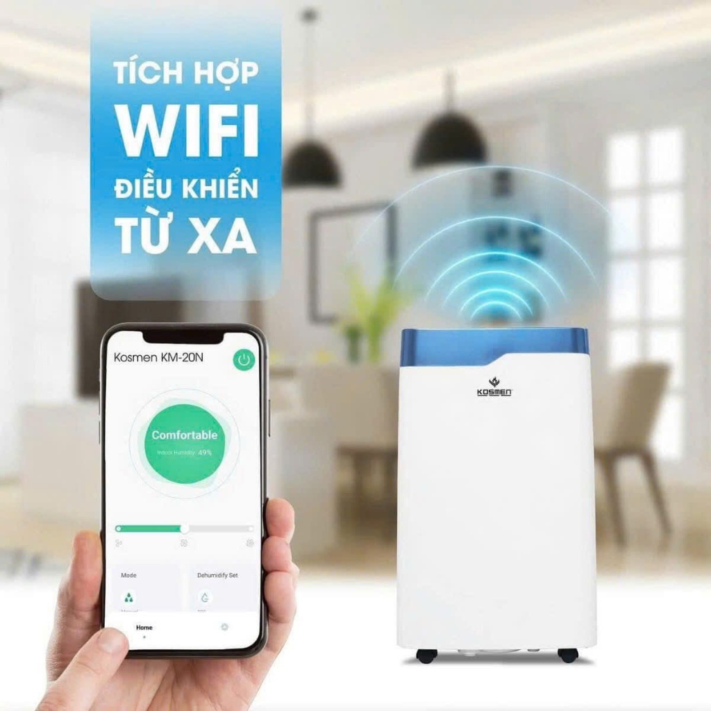 MÁY HÚT ẨM KÈM LỌC KHÔNG KHÍ KOSMEN KM-30N