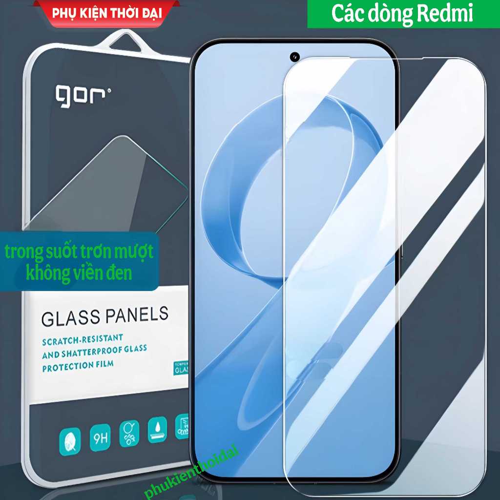 Cường lực Gor Redmi K90 Pro Max / K90 / K80 Ultra / K80 trong suốt trơn mượt hạn chế vân tay