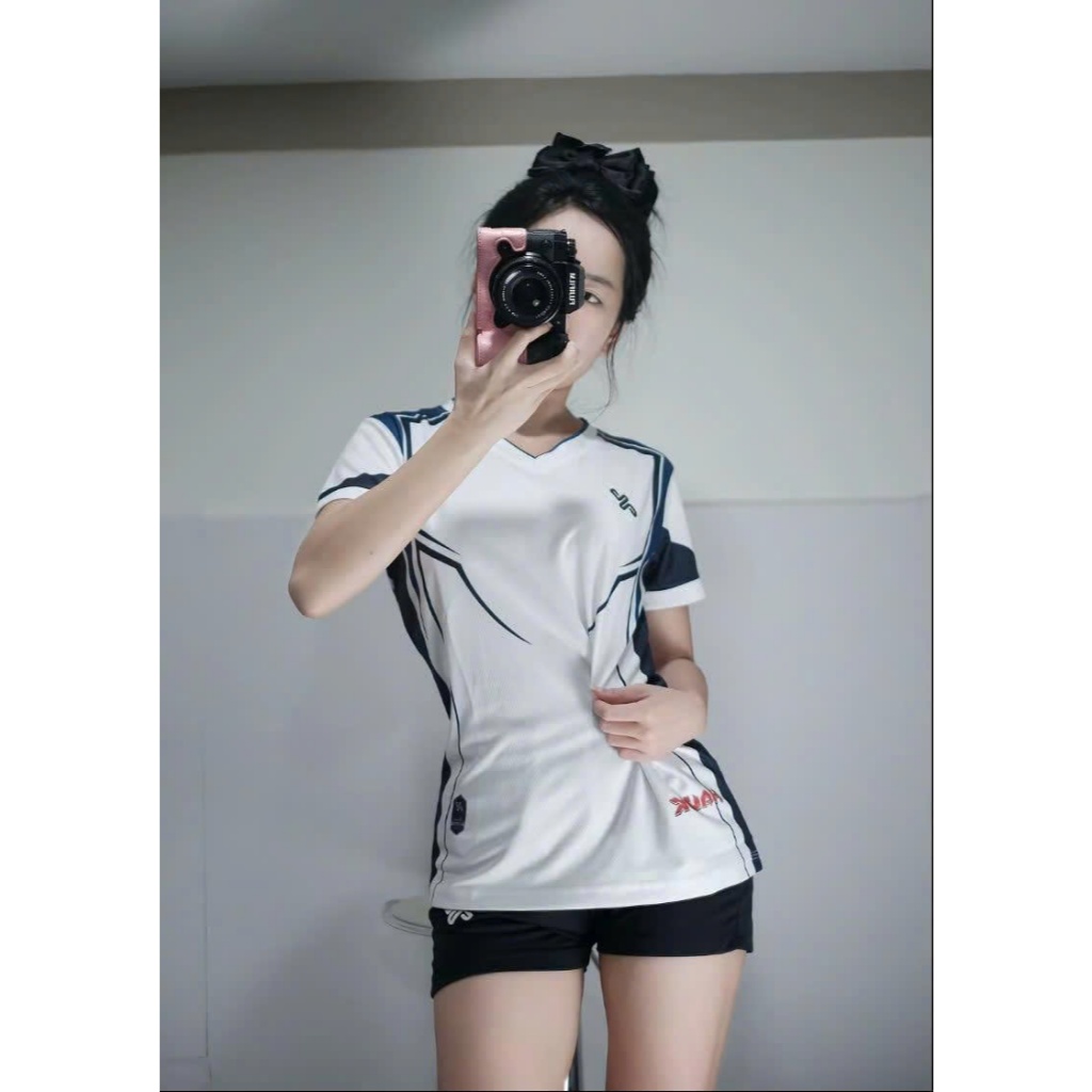 Áo bóng chuyền nam nữ HAWK TRẮNG in tên số theo yêu cầu,đồng phục đội in sắc nét, vải mè