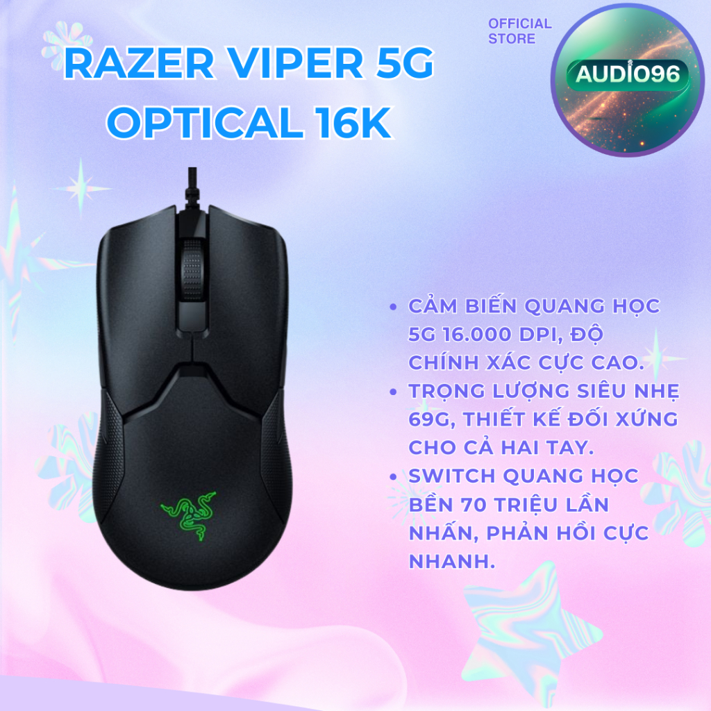 (BH 3 th)Chuột Gaming Razer Viper / Deathadder/ Basilisk(90-95%)