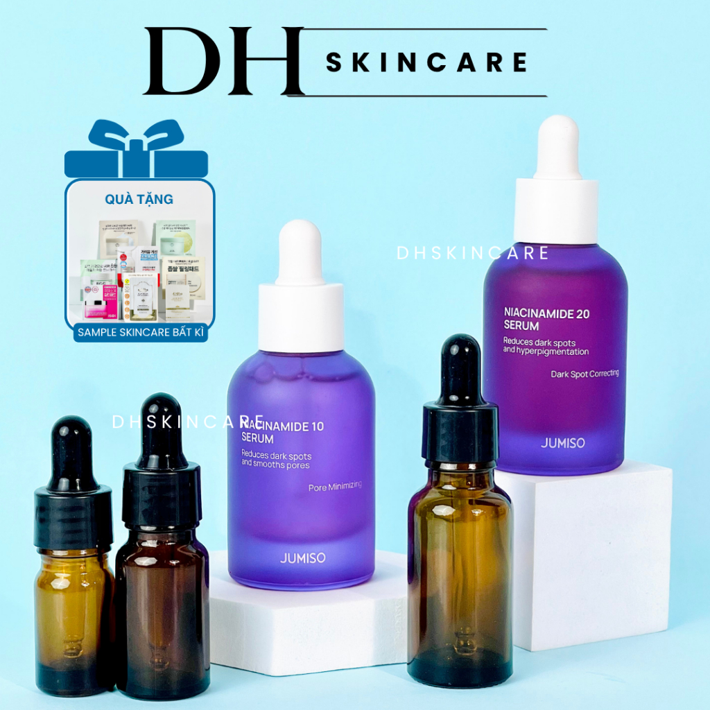 Tinh chất JUMISO Niacinamide 10%,(20%) hỗ trợ kiềm dầu, thu nhỏ lỗ chân lông, dưỡng sáng 40ml