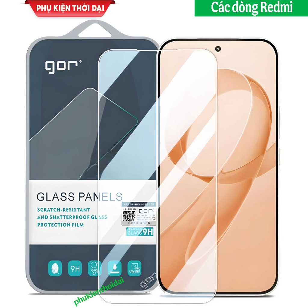 Cường lực Gor Redmi Turbo 3 / Turbo 4 / 4 Pro / Poco F6 / F7 / X7 Pro trong suốt chơi game mượt chất
