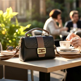  Túi xách nữ cầm tay đeo chéo Bailinniao Đen 28 size 22 