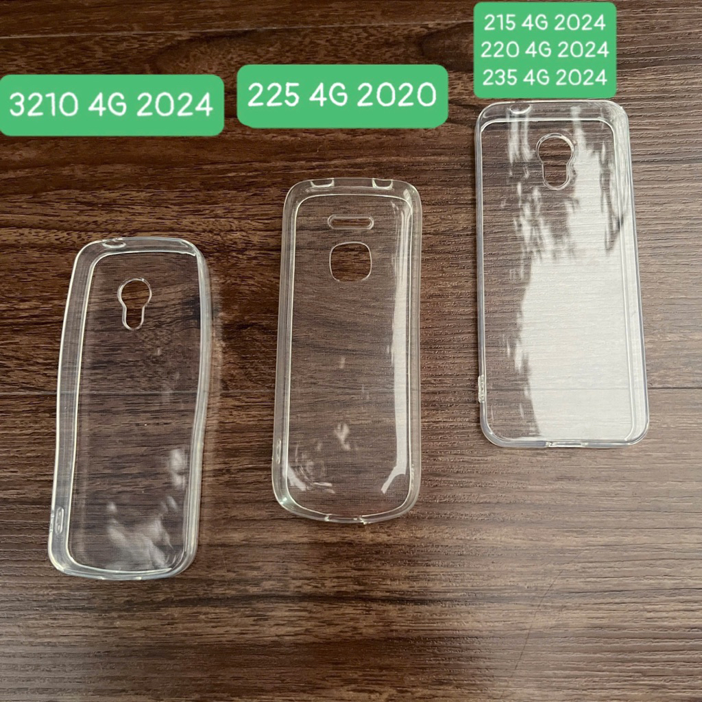 Ốp lưng Nokia 225 4G 2020/ 215 4G 2024/ 220 4G 2024/ 235 4G 2024/ 3210 4G 2024 dẻo Silicon trong suố