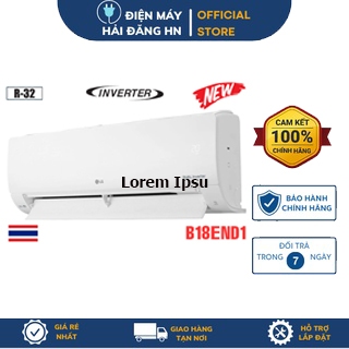 Điều hòa LG 18000BTU 2 chiều inverter B18END1, Bảo hành 24 tháng chính hãng tại nhà