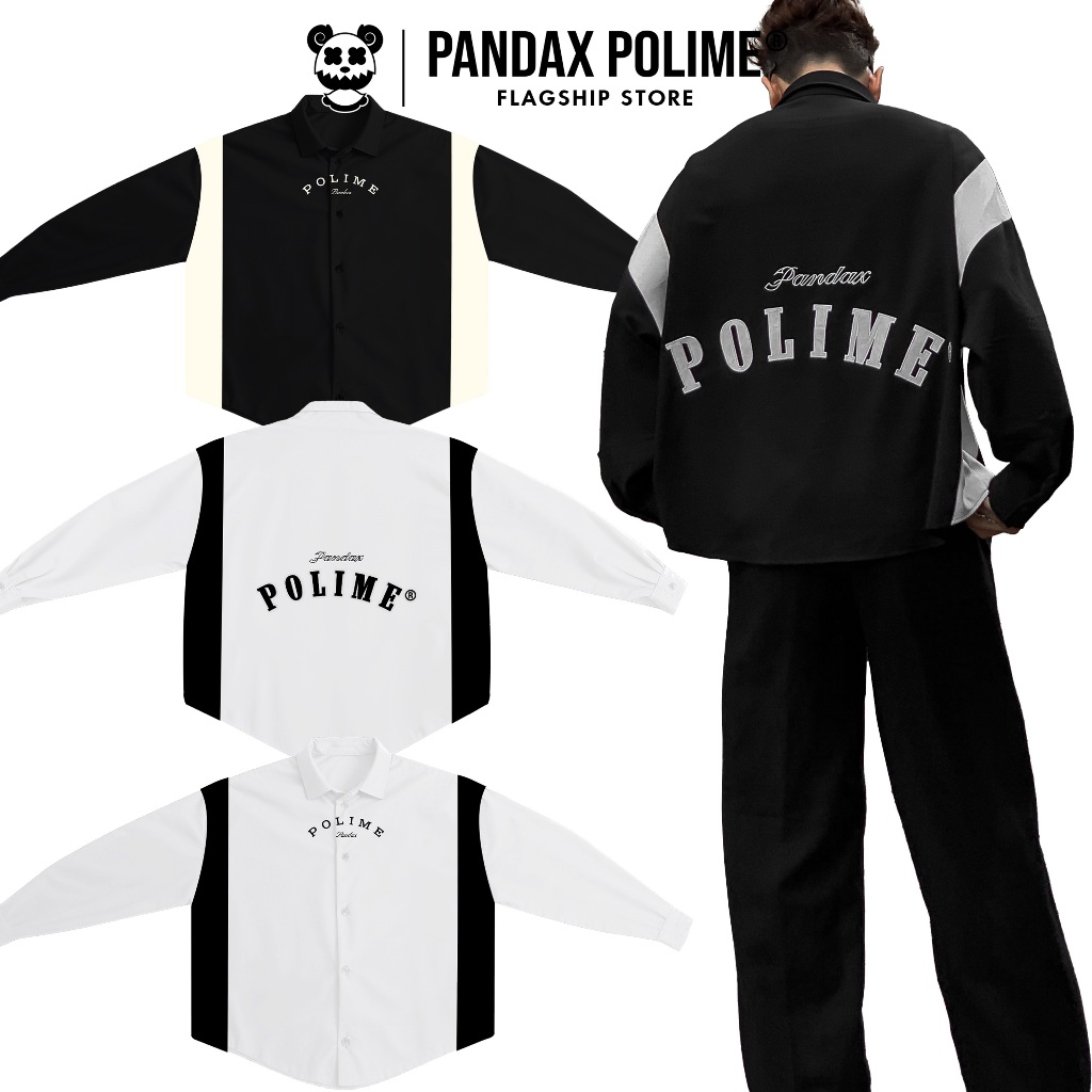 Áo Sơ Mi BigBoxy block core Khoác Tay Dài Unisex Local Brand Shirt Summer Spirit px pandax polime