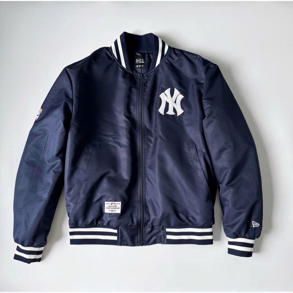 [CHÍNH HÃNG] Áo Bomber New Era New York Yankees MLB Logo New York Yankees Xanh Navy * ÁO Khoác Jacke