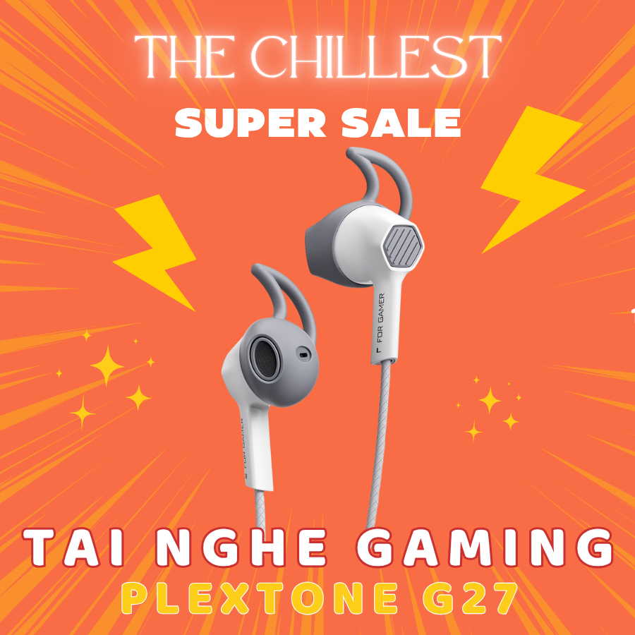 Tai nghe Gaming PLEXTONE G27 | Màn loa kép, Cáp Nylon bện, Mic HD, Đeo nhẹ, Đệm êm