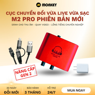  Box Livestream Stereo M2 Pro Và  LT15 Pro Cao Cấp AINMC 24bit 96kHz PK Đàm Thoại 2 Chiều Vừa Hát Livestream Vừa Sạc 