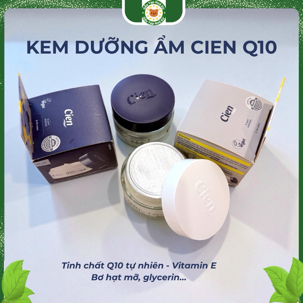 Kem dưỡng da Cien Q10 Intense – Dưỡng ẩm, sáng da, chống lão hoá [Hàng nội địa Đức]
