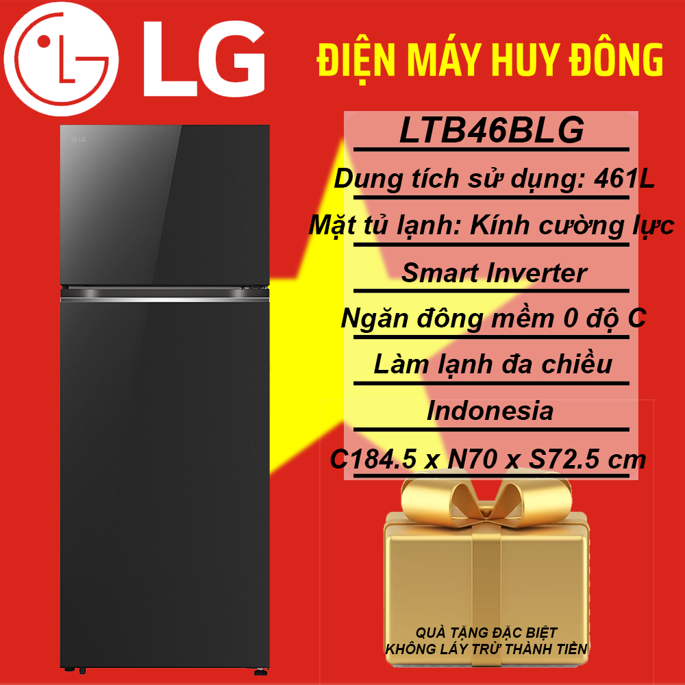 Tủ lạnh LG Inverter LTB46BLG