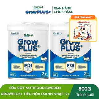  Sữa Bột Grow Plus Nutifood Xanh Tiêu Hoá 0+ 1+ 2+ 800gr - Tiêu Hoá Khoẻ Bé Tăng Cân 