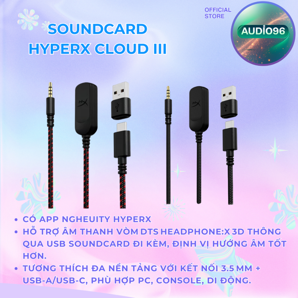 Soundcard Hyperx Cloud III - bán lẻ