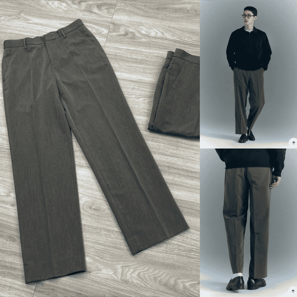 [ CHÍNH HÃNG ] Quần Tây Spao Hidden Banding ( Semi-Wide ) - Quần Âu Korea