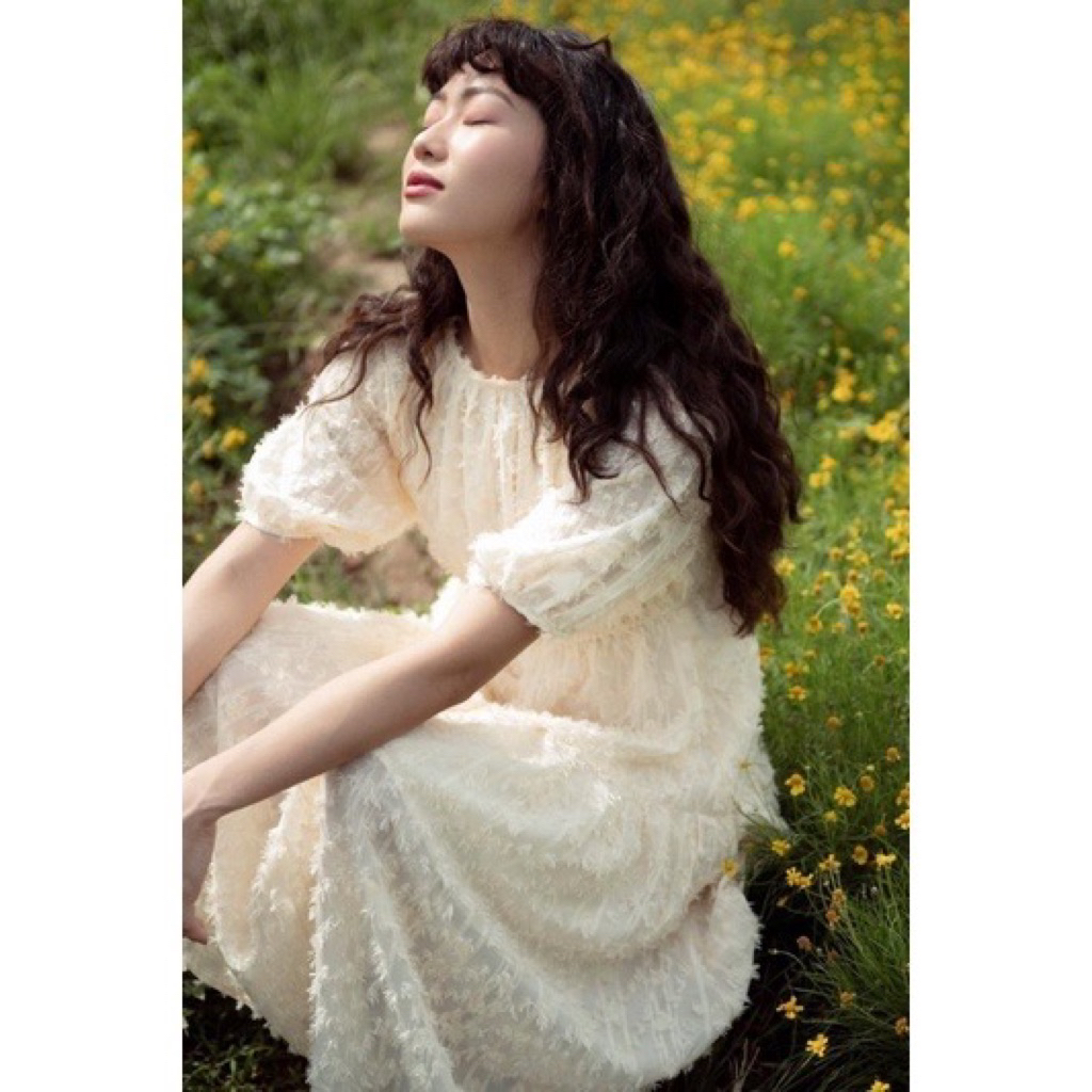 [Pass] Thanh lý váy dài dáng babydoll bo chun eo Dottie