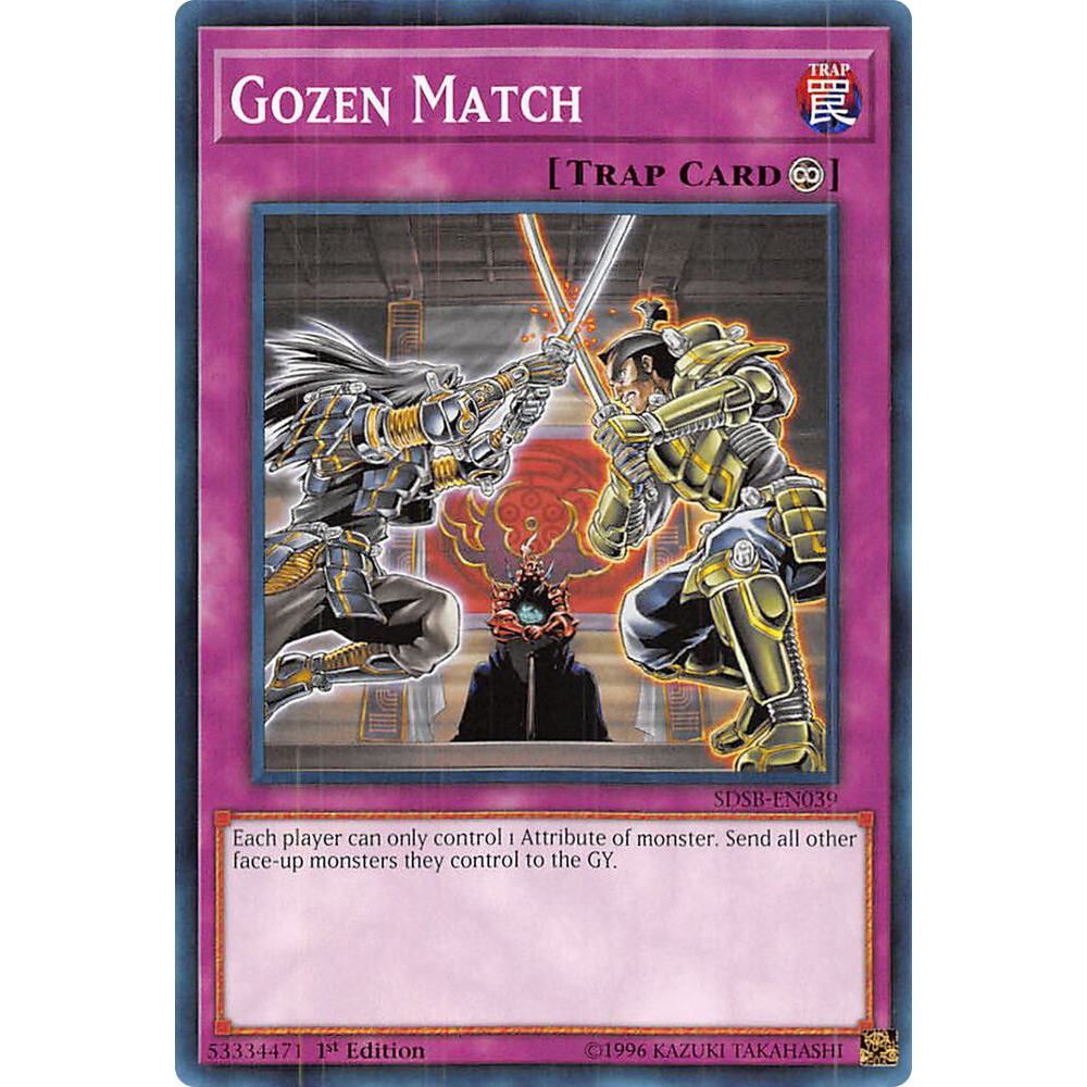 Thẻ Bài YuGiOh Mã SDSB-EN039 - Gozen Match - Trap - Common