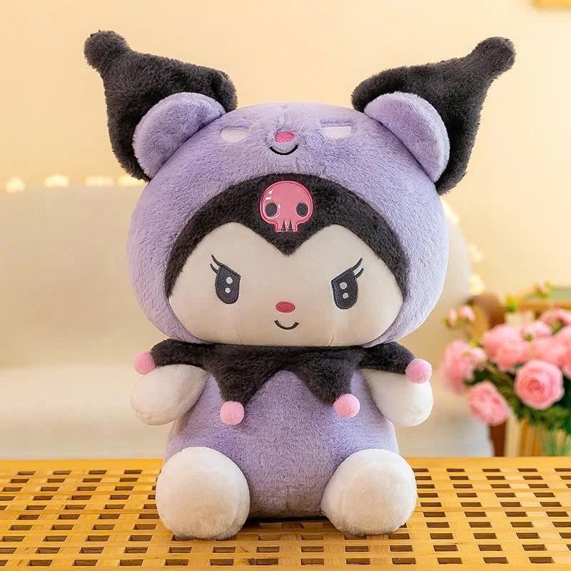 Gấu Bông Kuromi Tím - Đen - Gấu Bông Nhân Vật Hoạt Hình Kuromi Cao Cấp - Gấu Bông Hama
