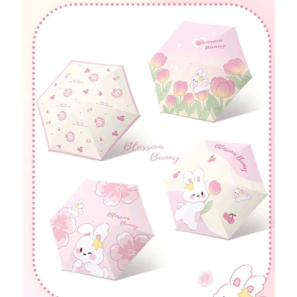 Ô Che Mưa Nắng ANNUOSHU Mini Gọn Nhẹ Họa Tiết Đáng Yêu C520